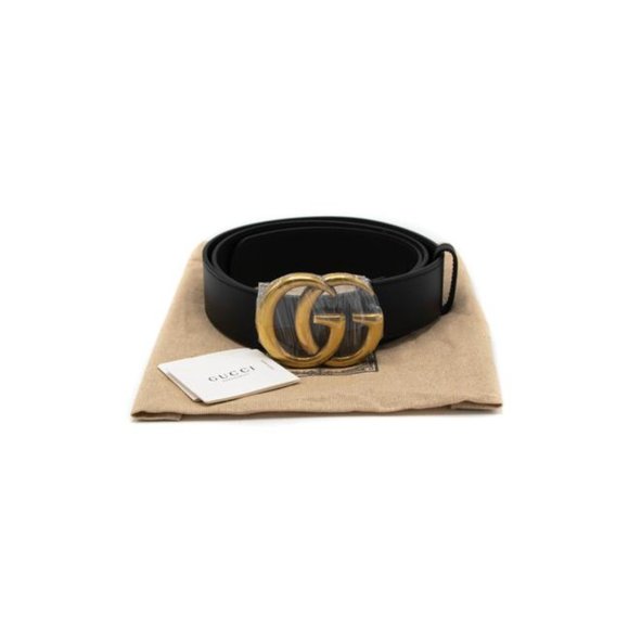 Gucci Leather Black with Double G Buckle 95 38 397660 (Sku 6946) Belt main image 7